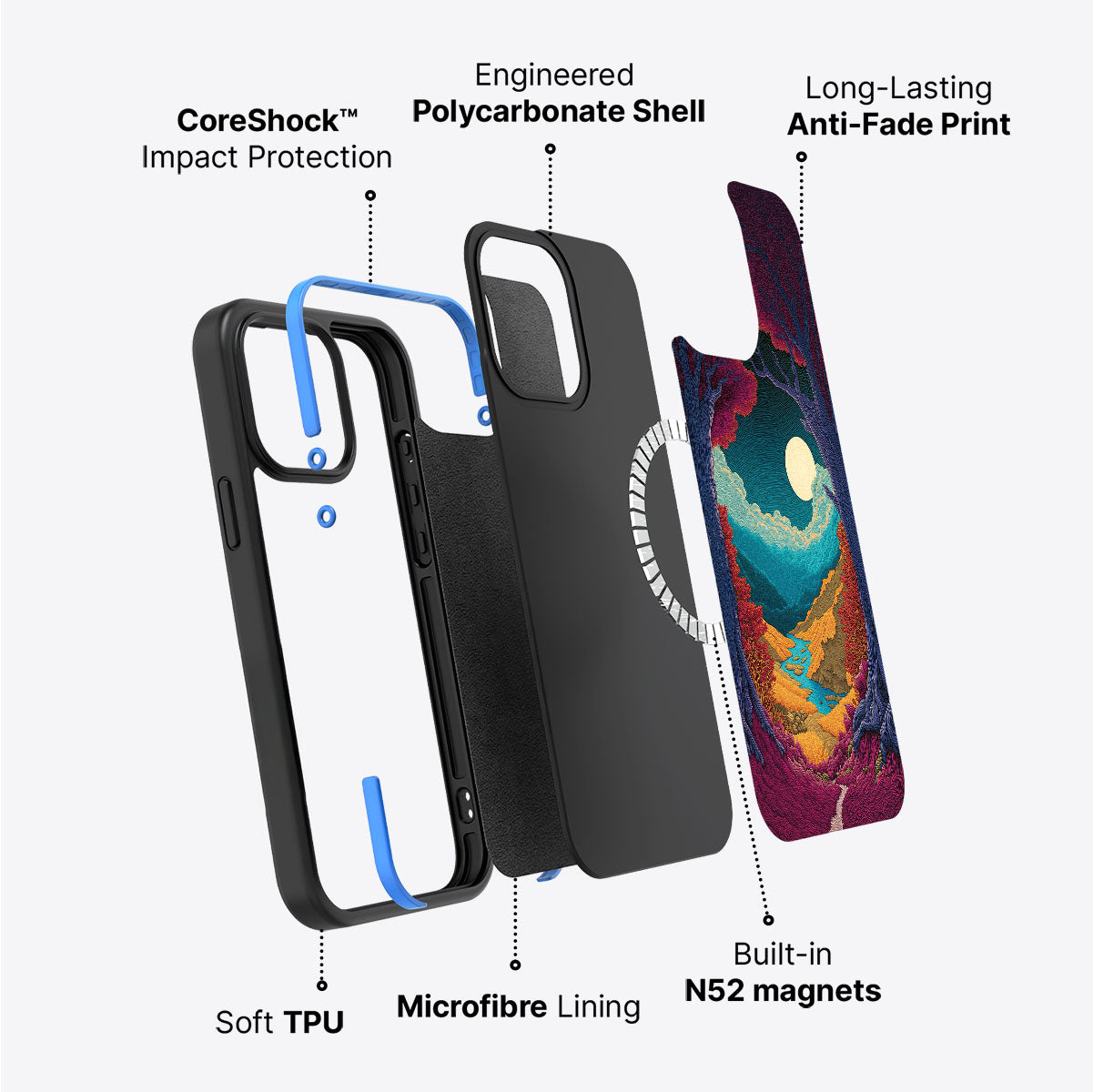 iPhone 15 Case with MagSafe – Harvest Moon