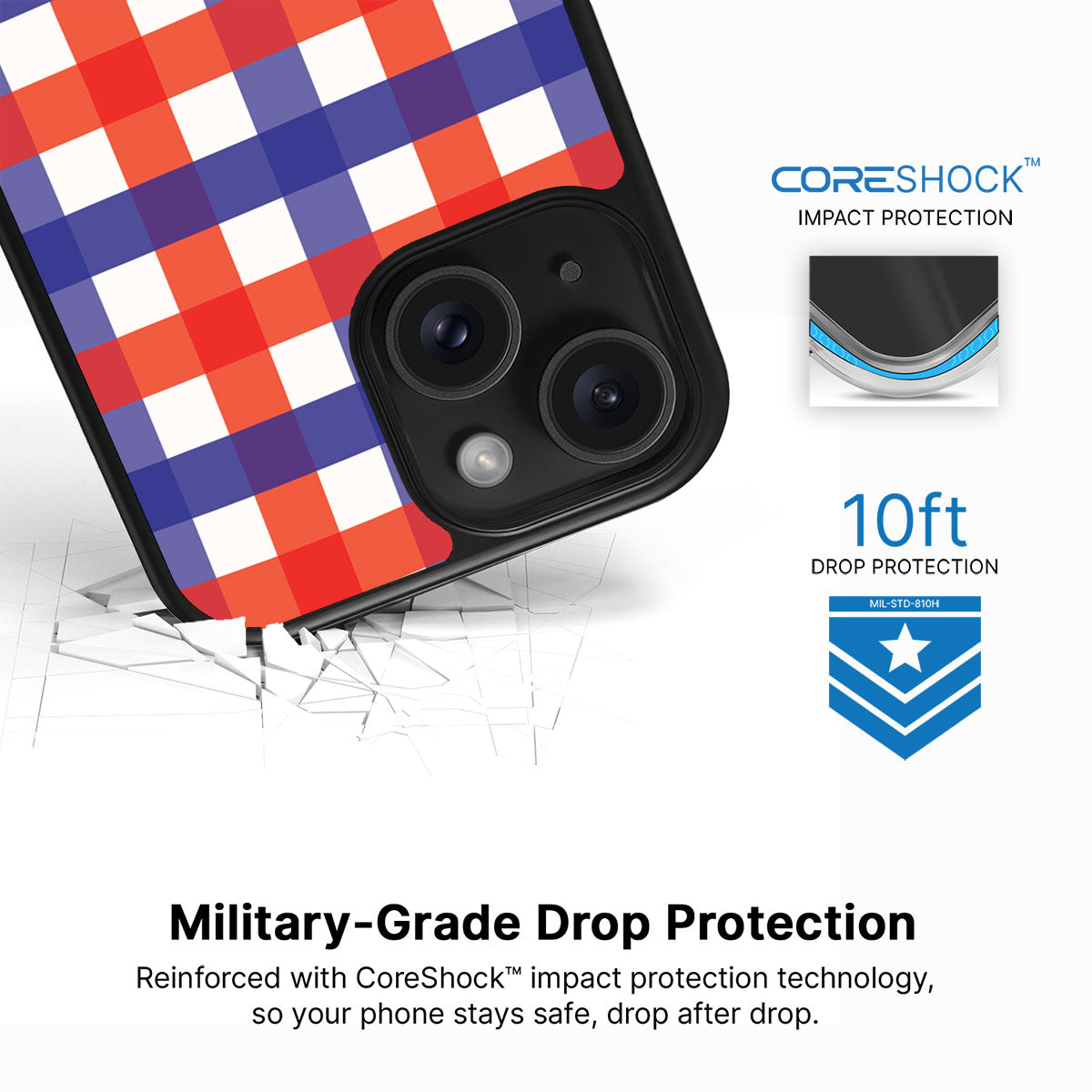 Heritage Checks - iPhone 15 Case #case type_core (magsafe), #case type_core (non magsafe)