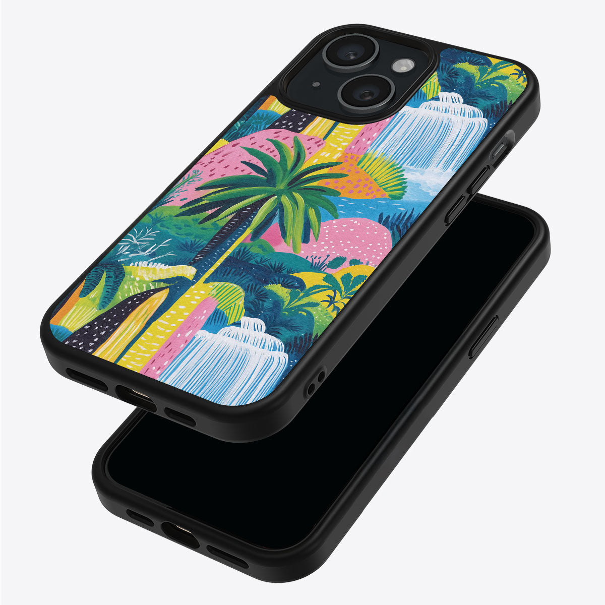 Lively Amazon iPhone 15 case – back and side view