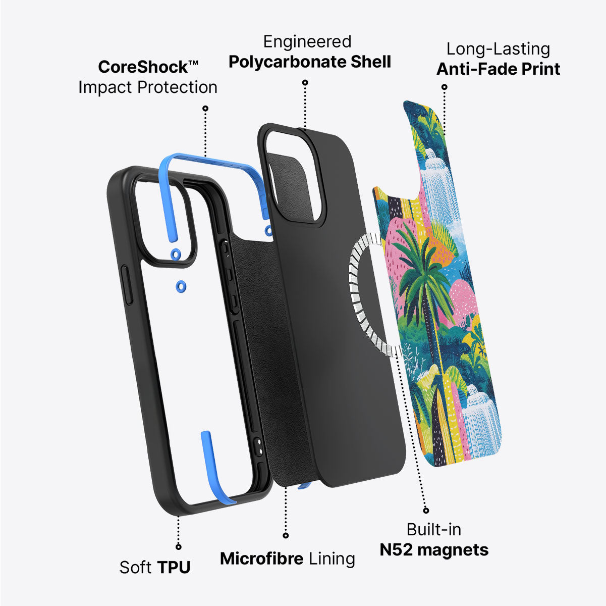 iPhone 15 case construction – Lively Amazon phone case