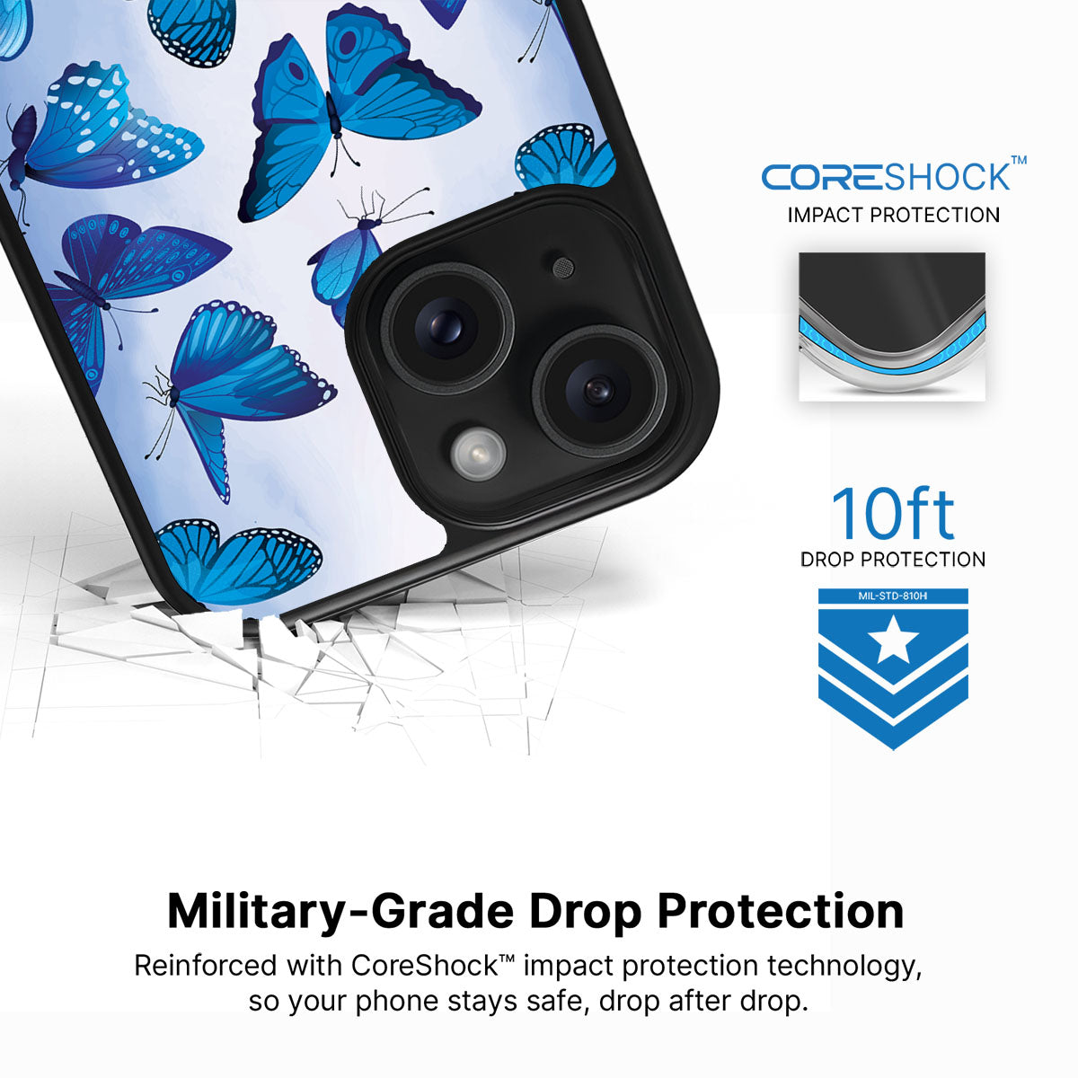 Magic Butterflies - iPhone 15 Case #case type_core (magsafe), #case type_core (non magsafe)