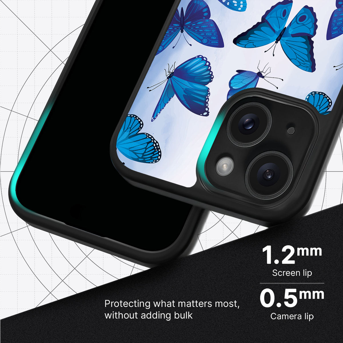 Magic Butterflies - iPhone 15 Case #case type_core (magsafe), #case type_core (non magsafe)