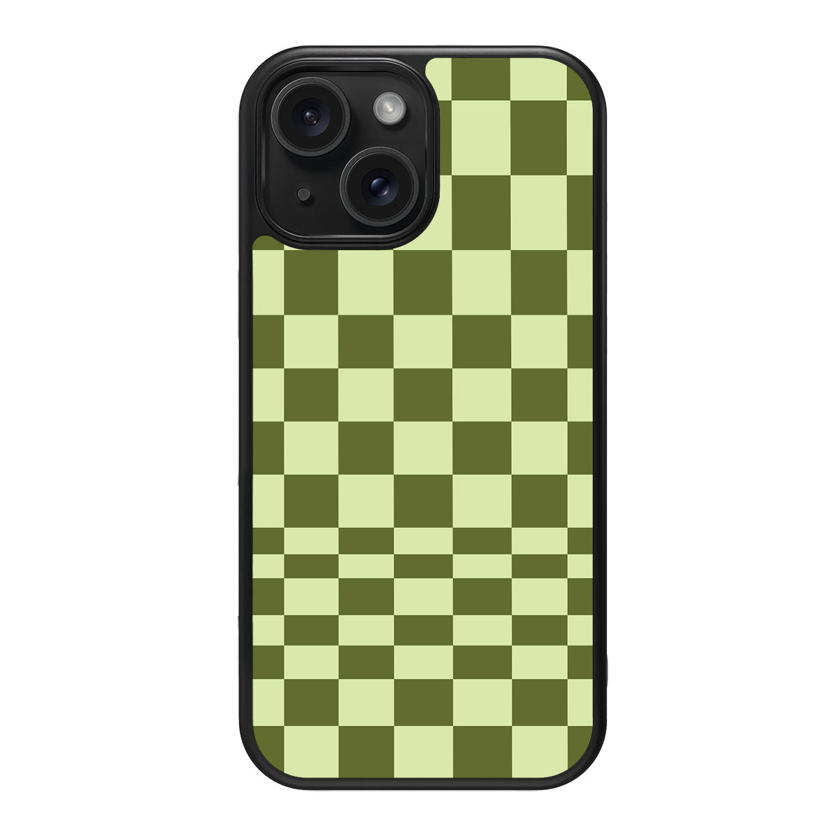 Olive Meadow design back view – iPhone 15 case