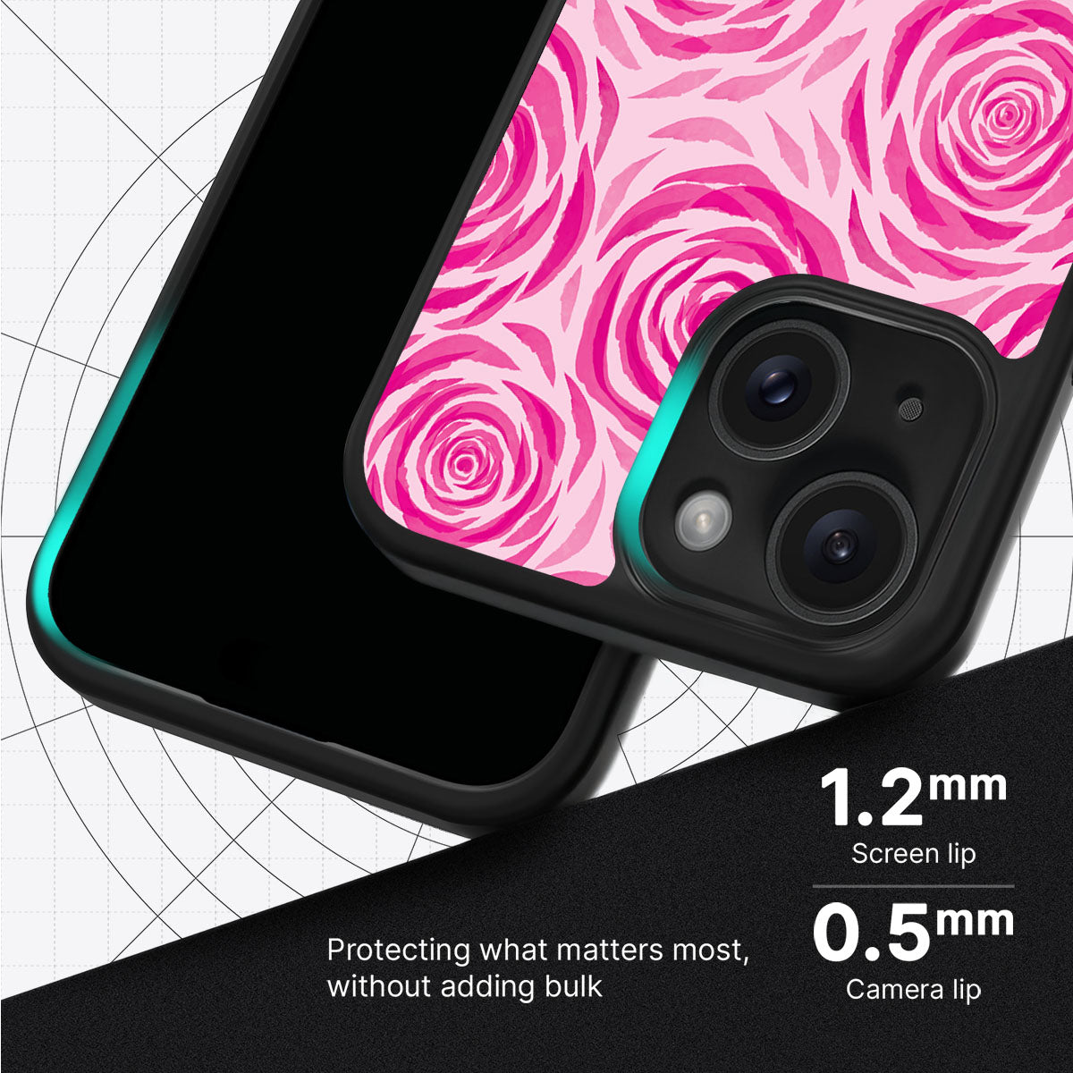 Rosy Reverie - iPhone 15 Case #case type_core (magsafe), #case type_core (non magsafe)