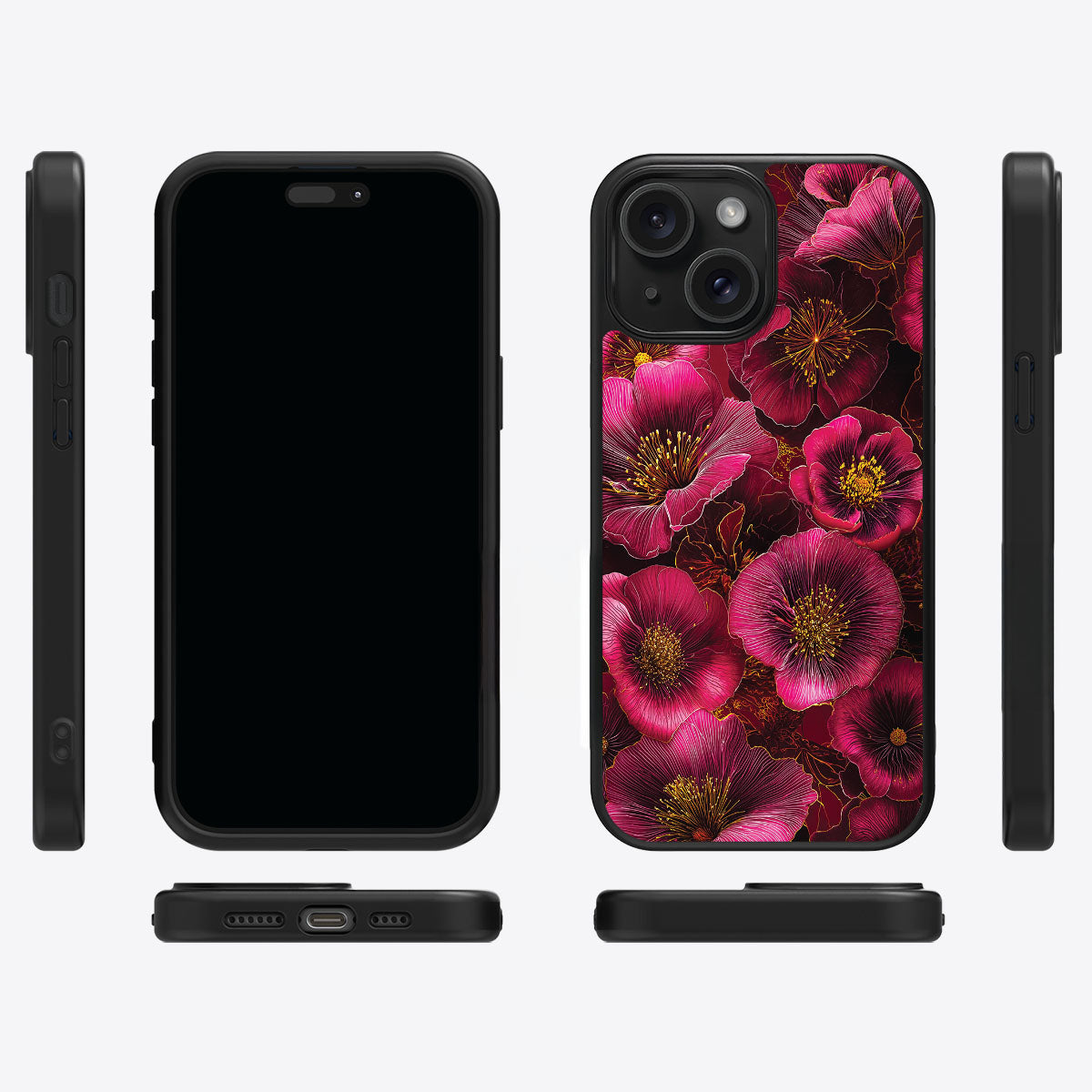 iPhone 15 Case with MagSafe – Ruby Flora