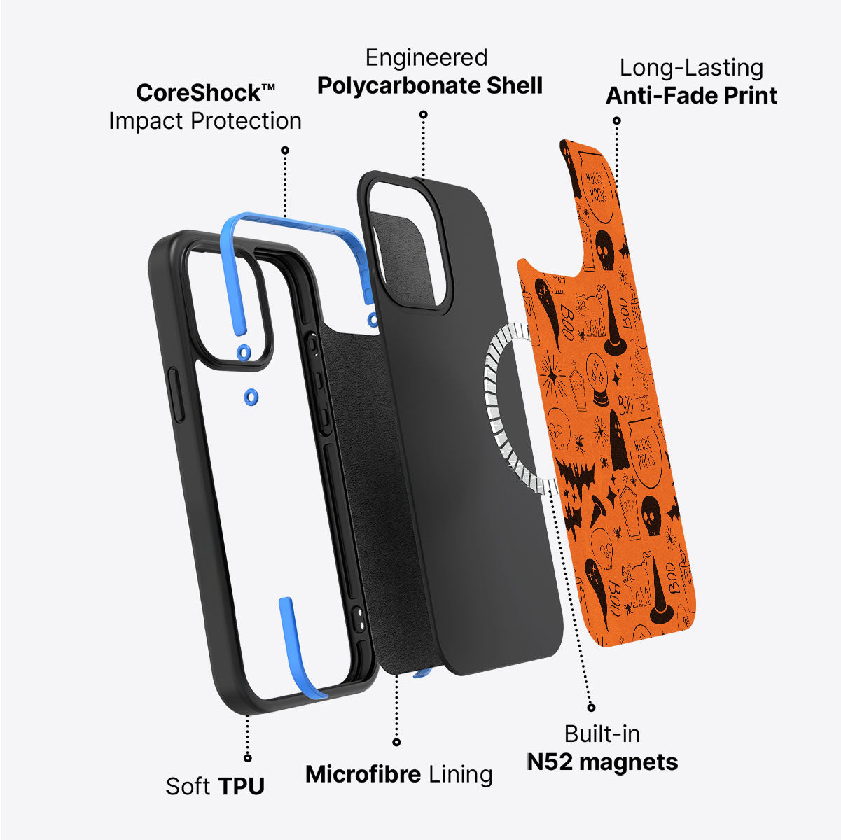 Spooky Nights - iPhone 15 Case, #case type_core (magsafe)