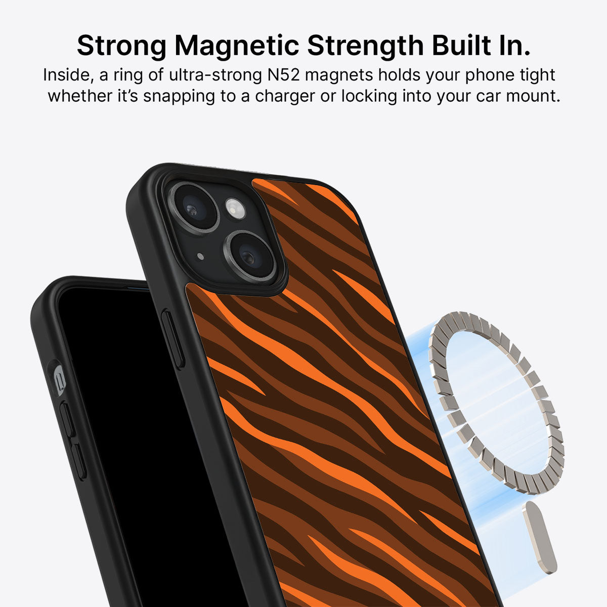 Tiger Trace - iPhone 15 Case #case type_core (magsafe)