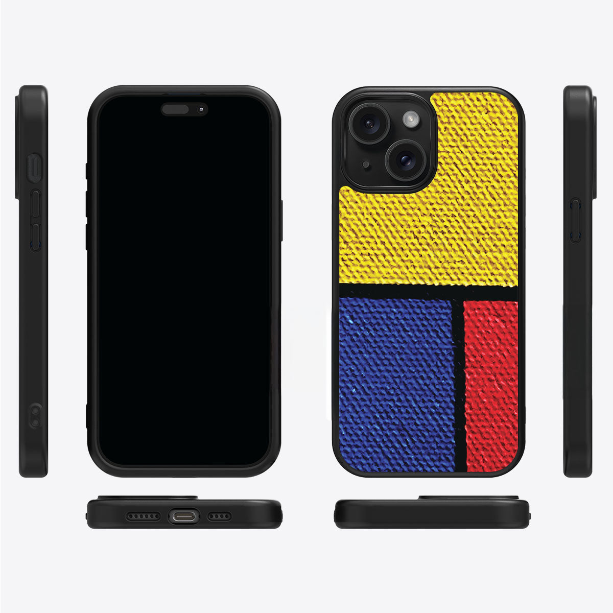 Bauhaus Blocks - iPhone 15 Plus Case #case type_core (magsafe), #case type_core (non magsafe)