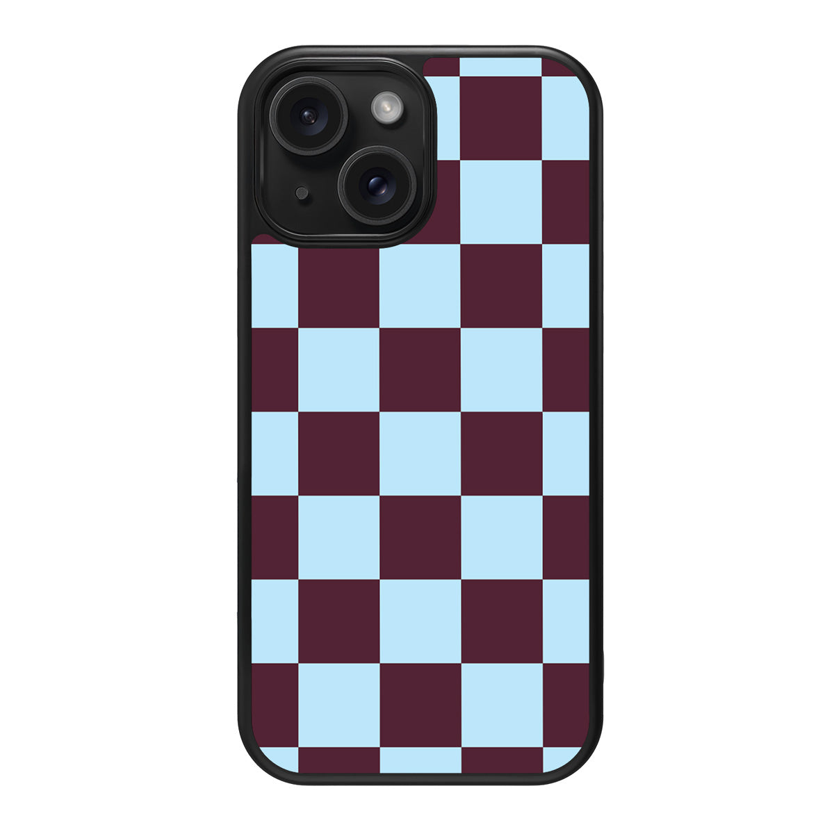 Cabernet Tile design back view – iPhone 15 Plus case
