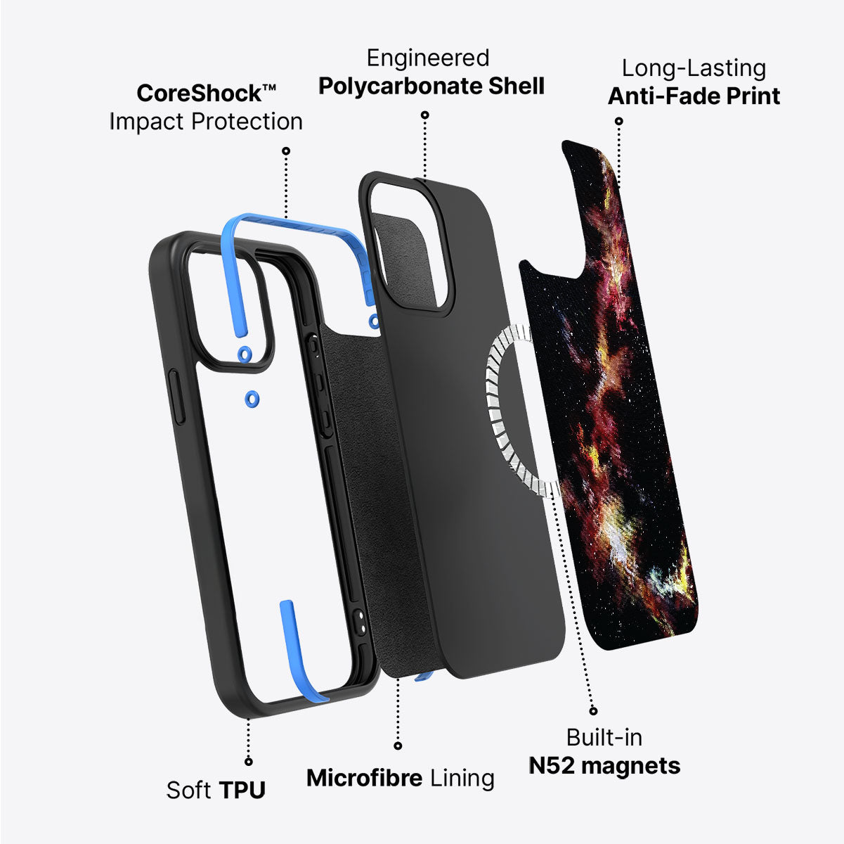 Cosmic Flare - iPhone 15 Plus Case #case type_core (magsafe)