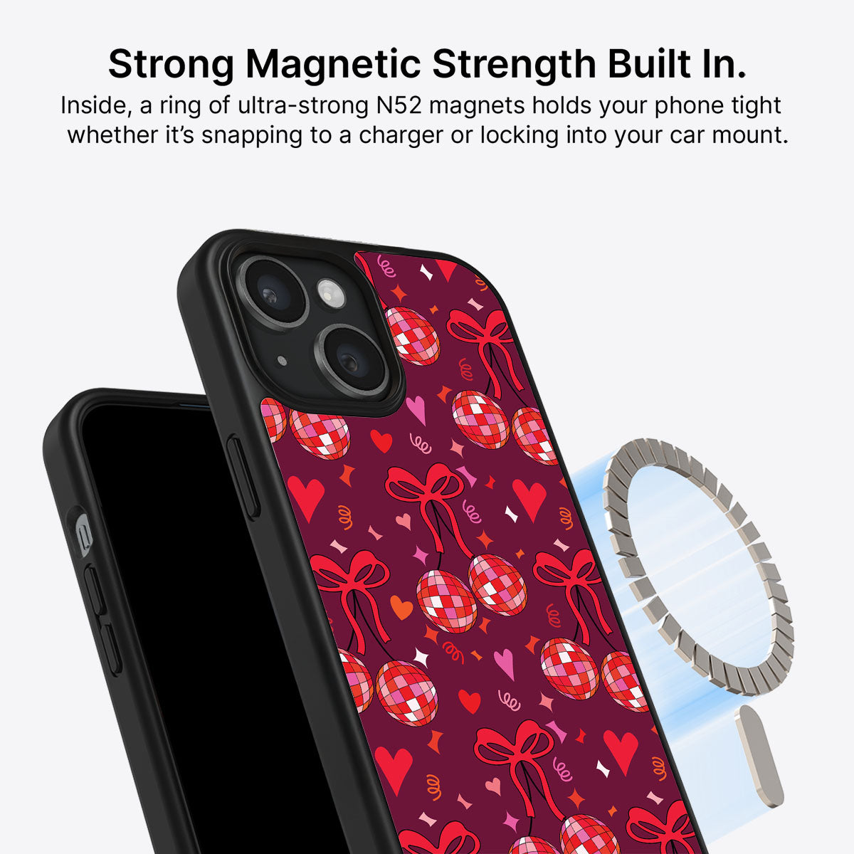 Disco Cherries - iPhone 15 Plus Case #case type_core (magsafe)