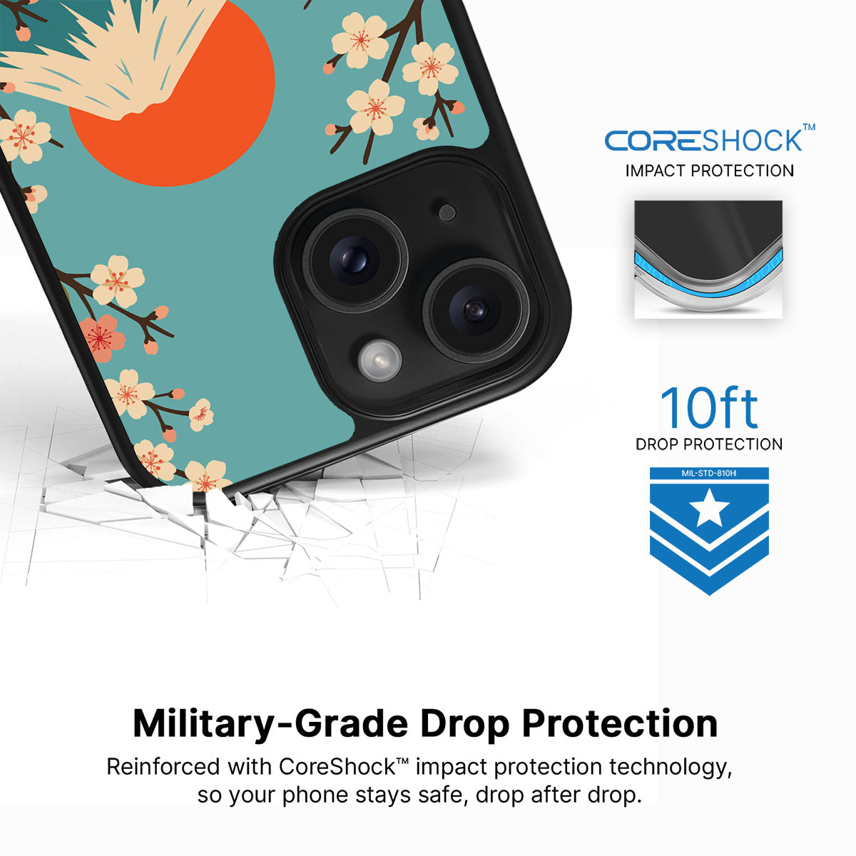 Fuji Cats - iPhone 15 Plus Case #case type_core (magsafe), #case type_core (non magsafe)