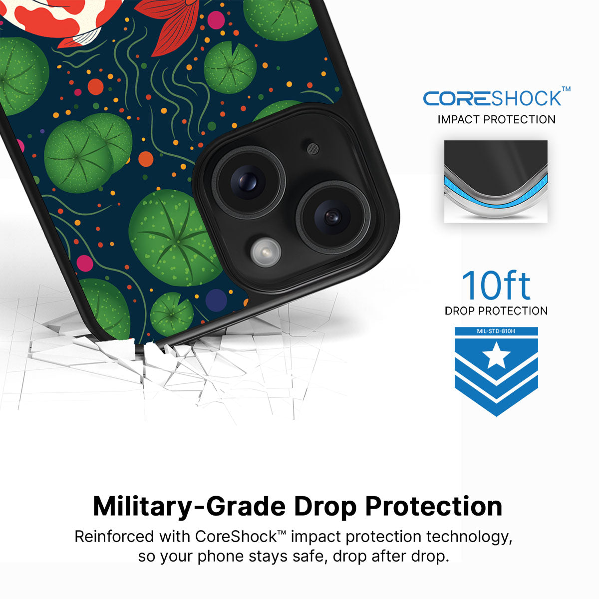 Koi Fish - iPhone 15 Plus Case, #case type_core (magsafe), #case type_core (non magsafe)