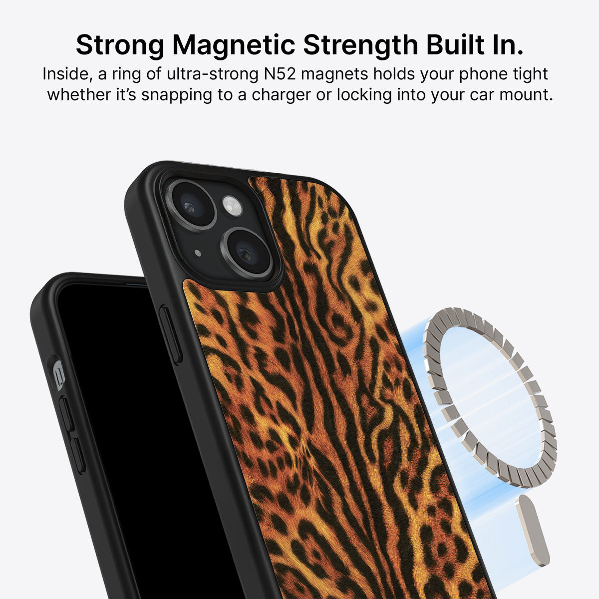 Leopard Trail - iPhone 15 Plus Case #case type_core (magsafe)