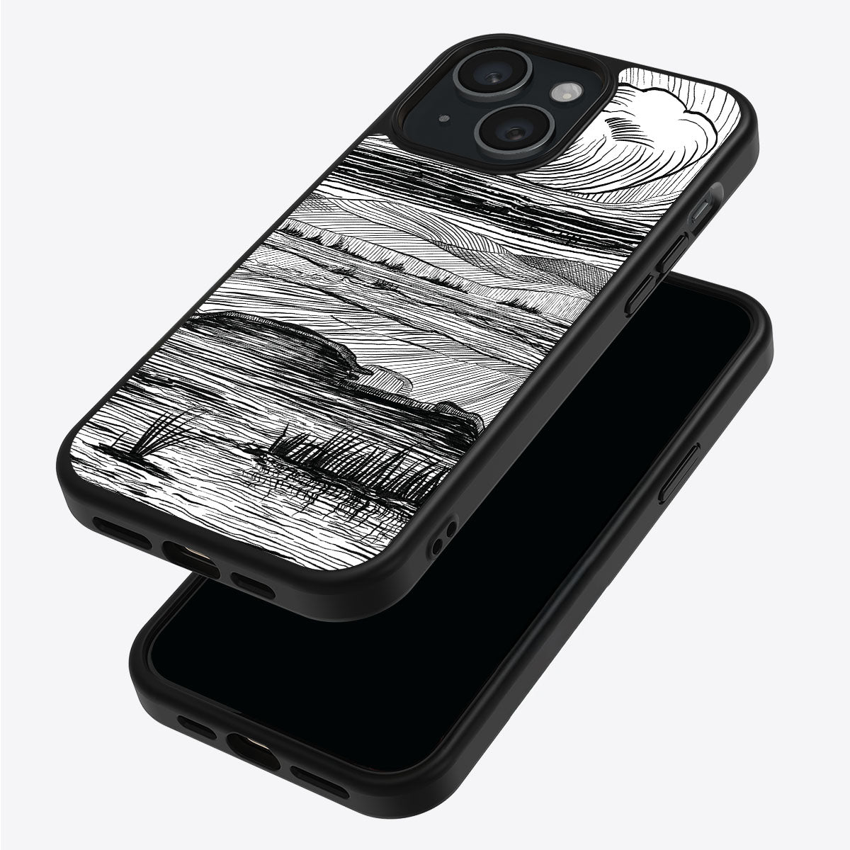 Linear Landscape - iPhone 15 Plus Case #case type_core (magsafe), #case type_core (non magsafe)
