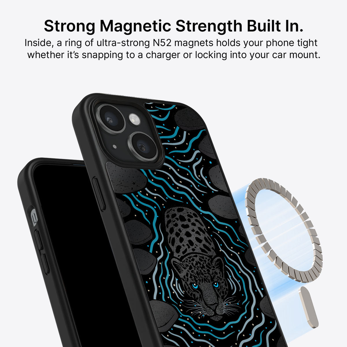 Midnight Panther - iPhone 15 Plus Case, #case type_core (magsafe)