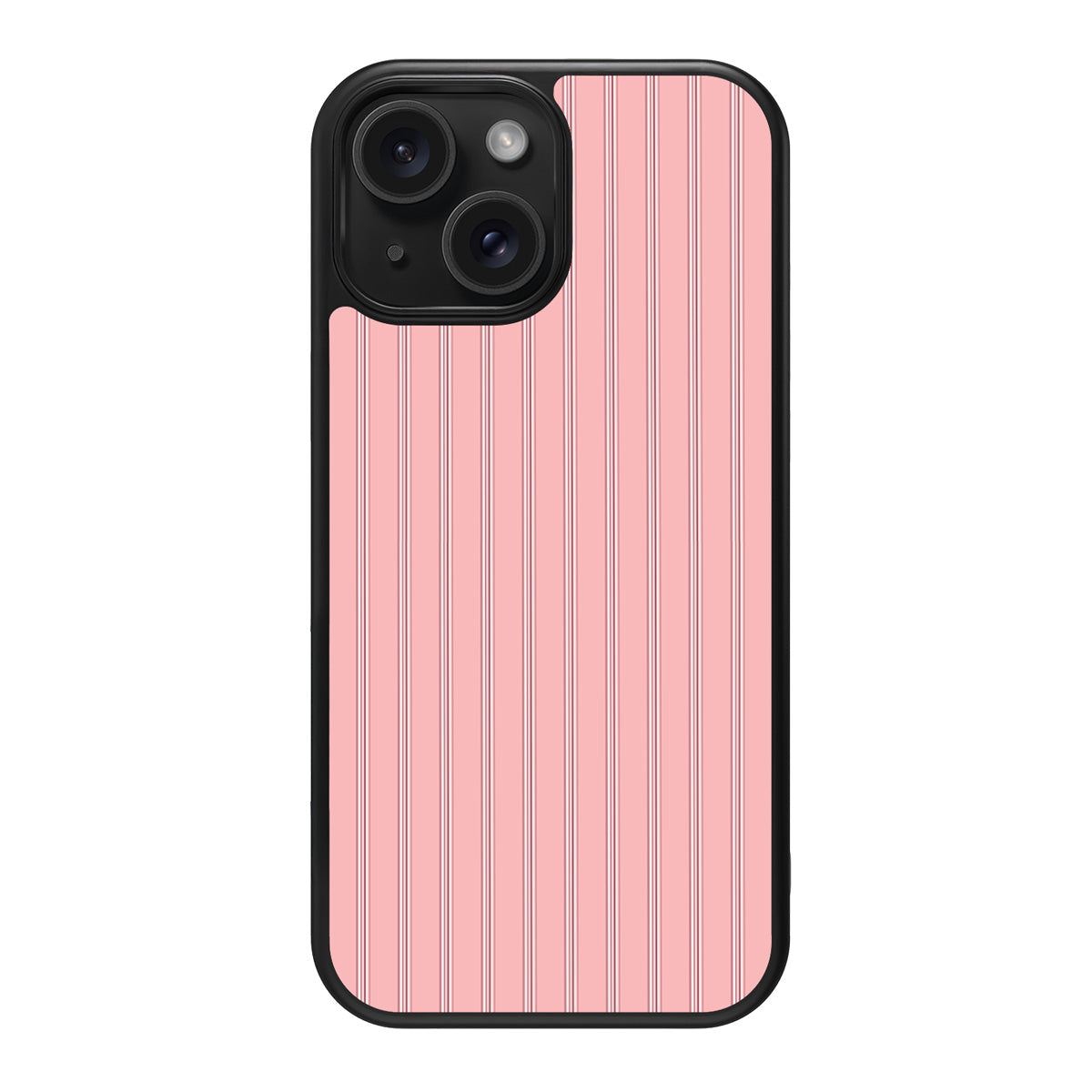 Sorbet Pinstripe design back view – iPhone 15 Plus case