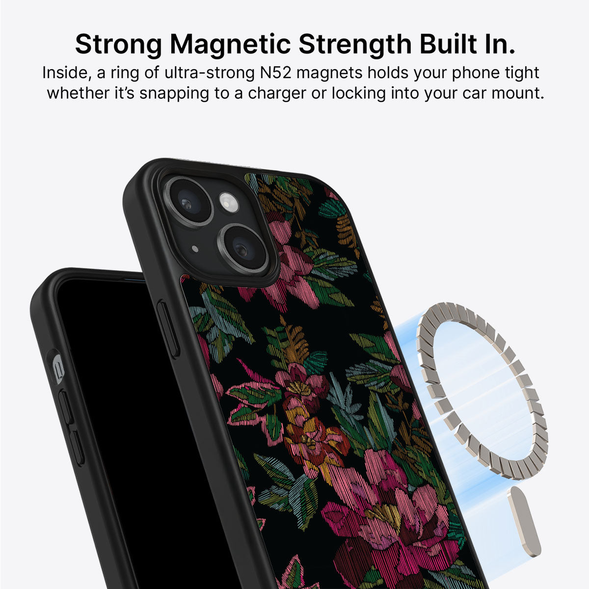 Woven Blooms - iPhone 15 Plus Case #case type_core (magsafe)