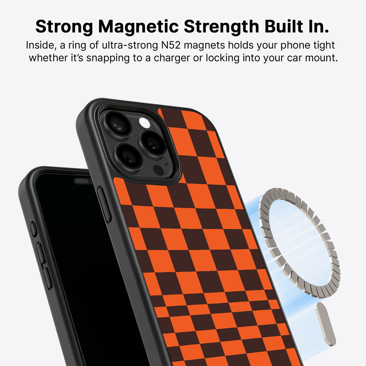 iPhone 15 Pro MagSafe case – Amber Pop design