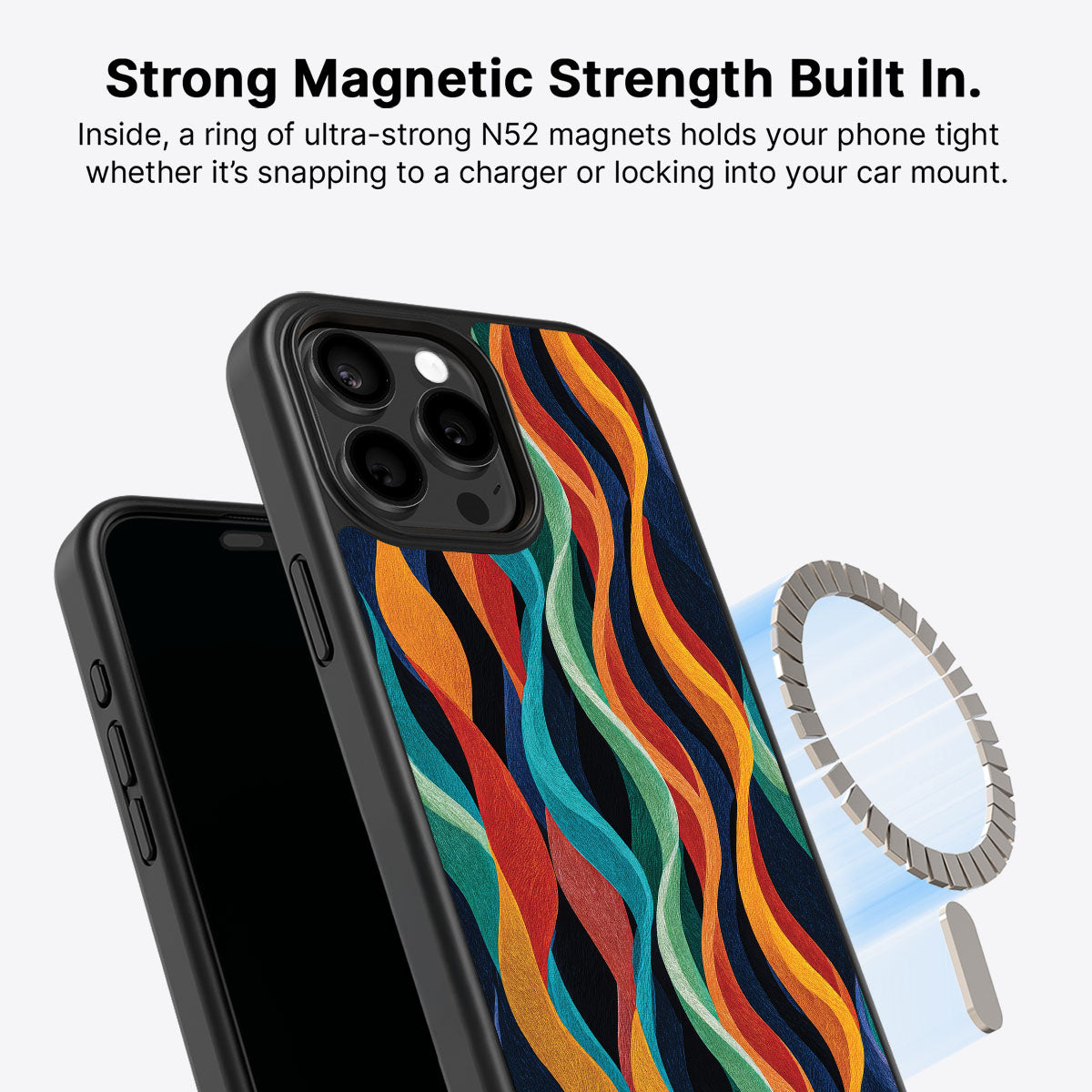 iPhone 15 Pro Case with MagSafe – Coastal Waves