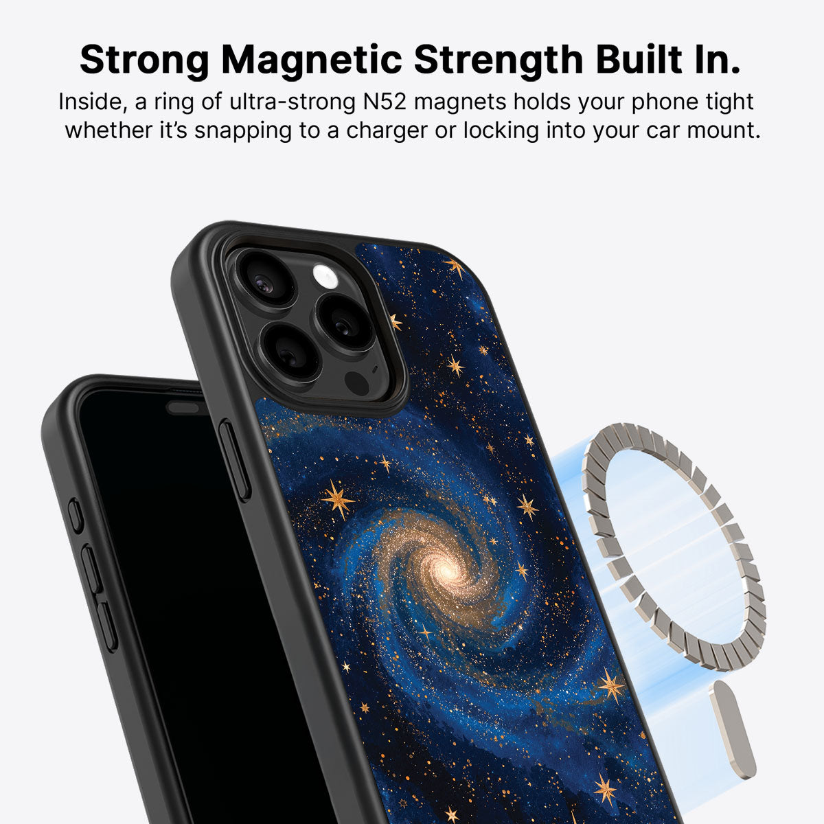 iPhone 15 Pro Case with MagSafe – Cosmic Tide