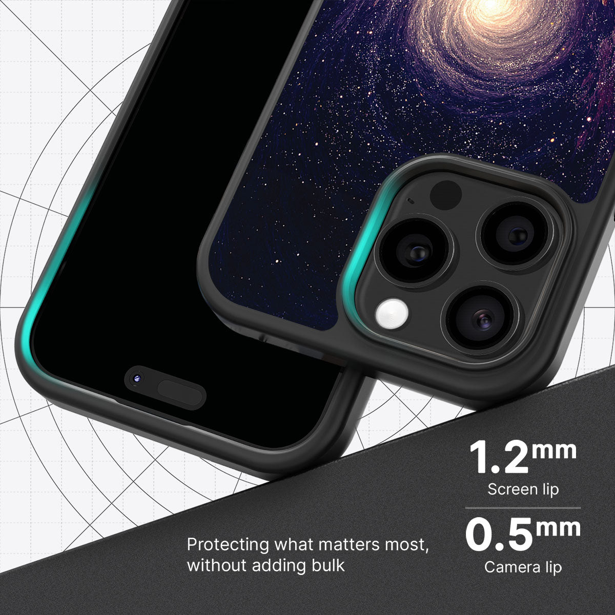Cosmic Vortex - iPhone 15 Pro Case #case type_core (magsafe), #case type_core (non magsafe)
