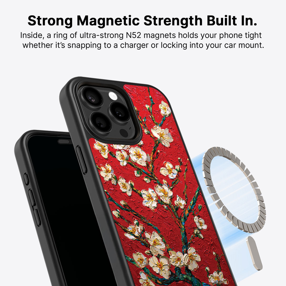 Crimson Blossom - iPhone 15 Pro Case #case type_core (magsafe)