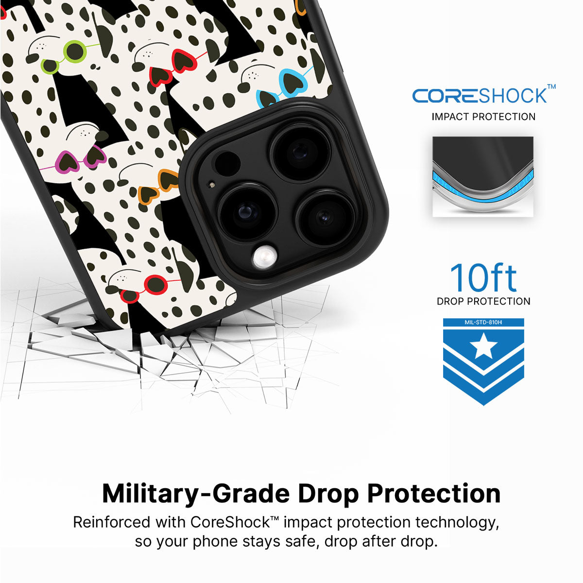 Dalmatian Dog - iPhone 15 Pro Case, #case type_core (magsafe), #case type_core (non magsafe)