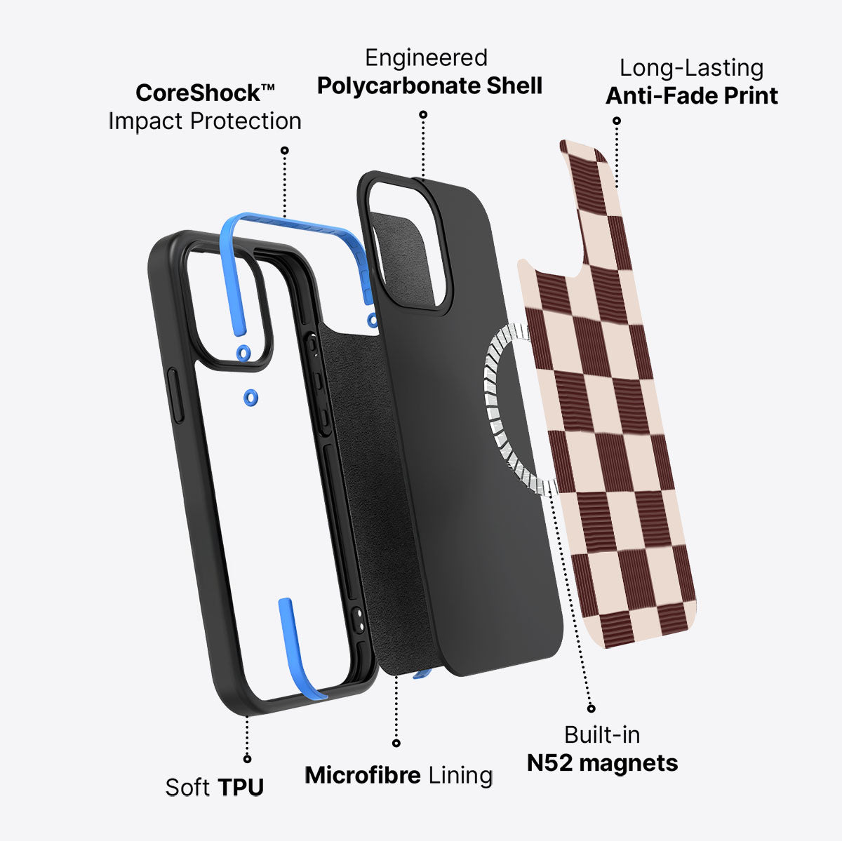 Elegance Espresso - iPhone 15 Pro Case #case type_core (magsafe)