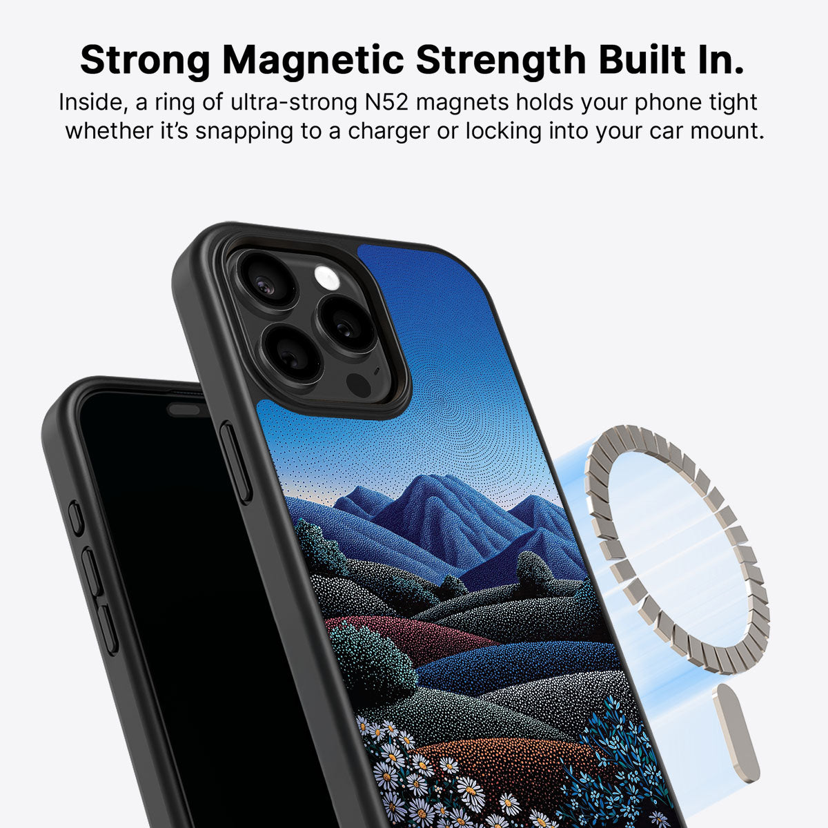 iPhone 15 Pro Case with MagSafe – Indigo Hills