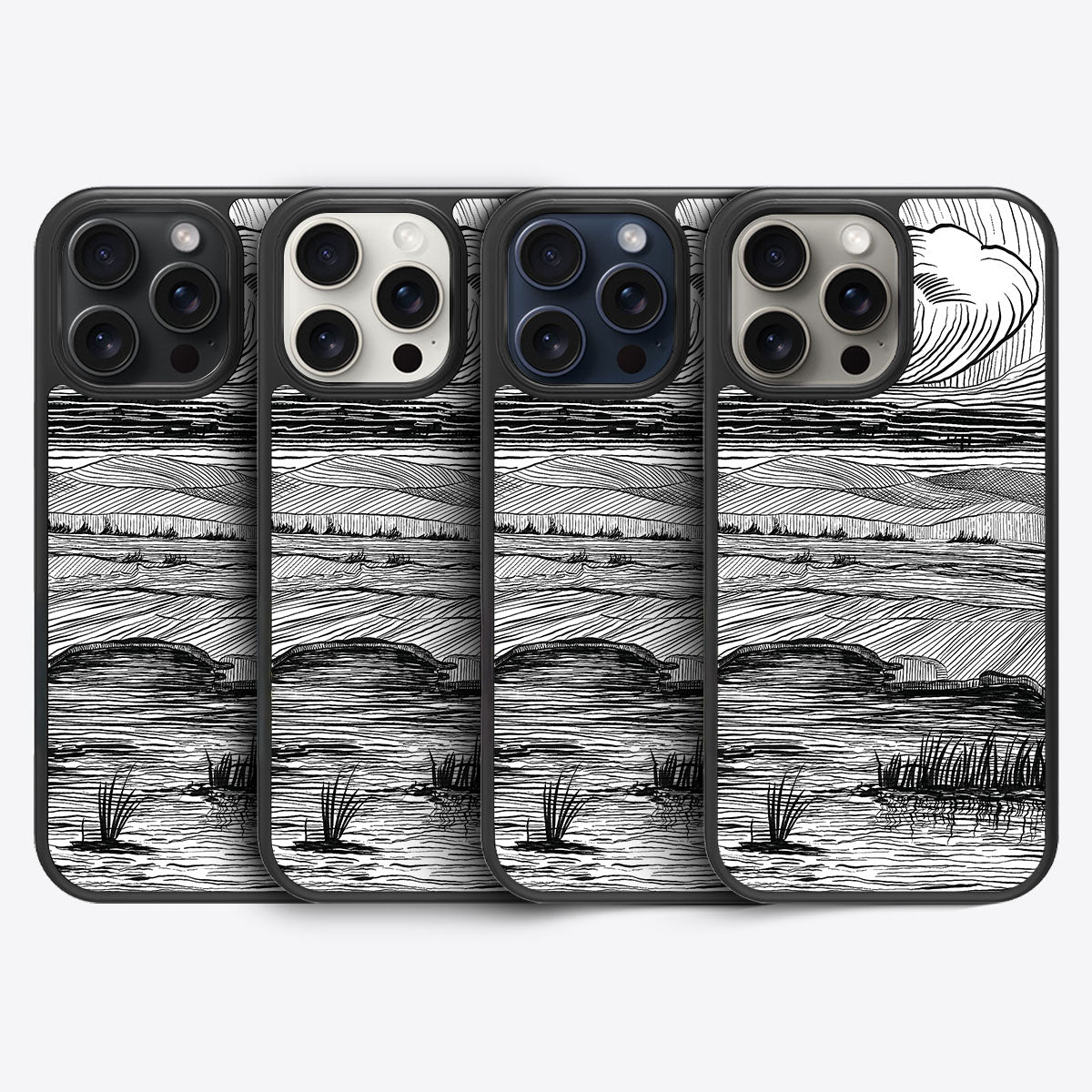 Linear Landscape - iPhone 15 Pro Case #case type_core (magsafe), #case type_core (non magsafe)