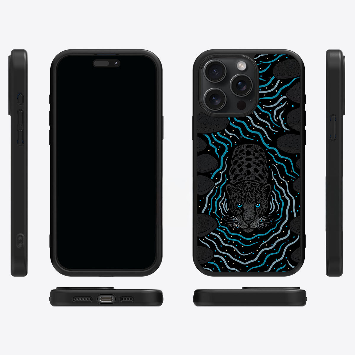Midnight Panther - iPhone 15 Pro Case #case type_core (magsafe), #case type_core (non magsafe)