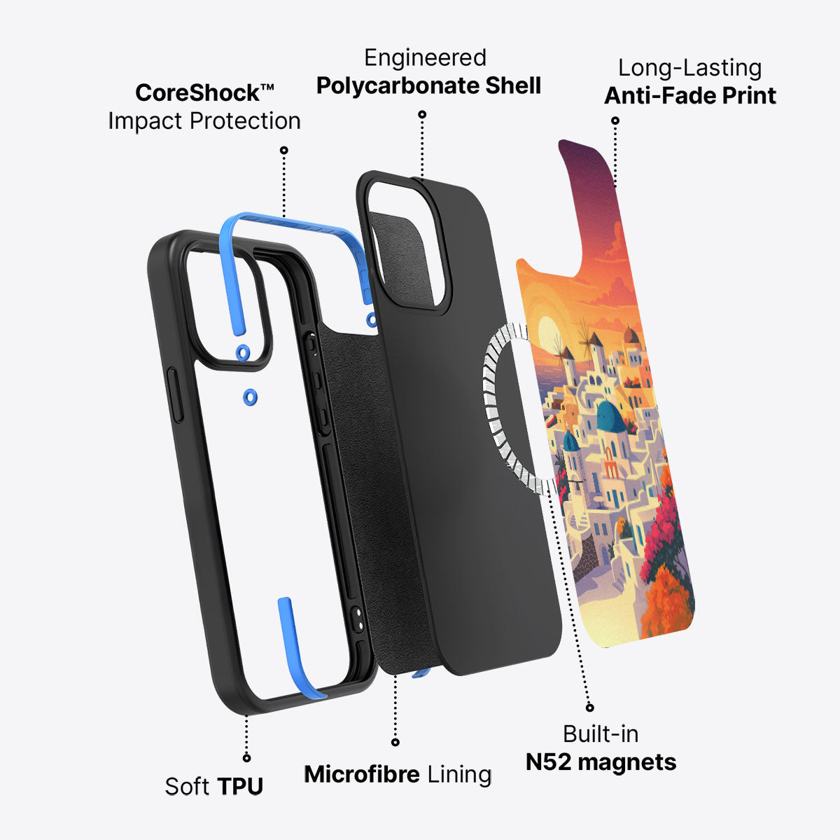 Santorini - iPhone 15 Pro Case #case type_core (magsafe)