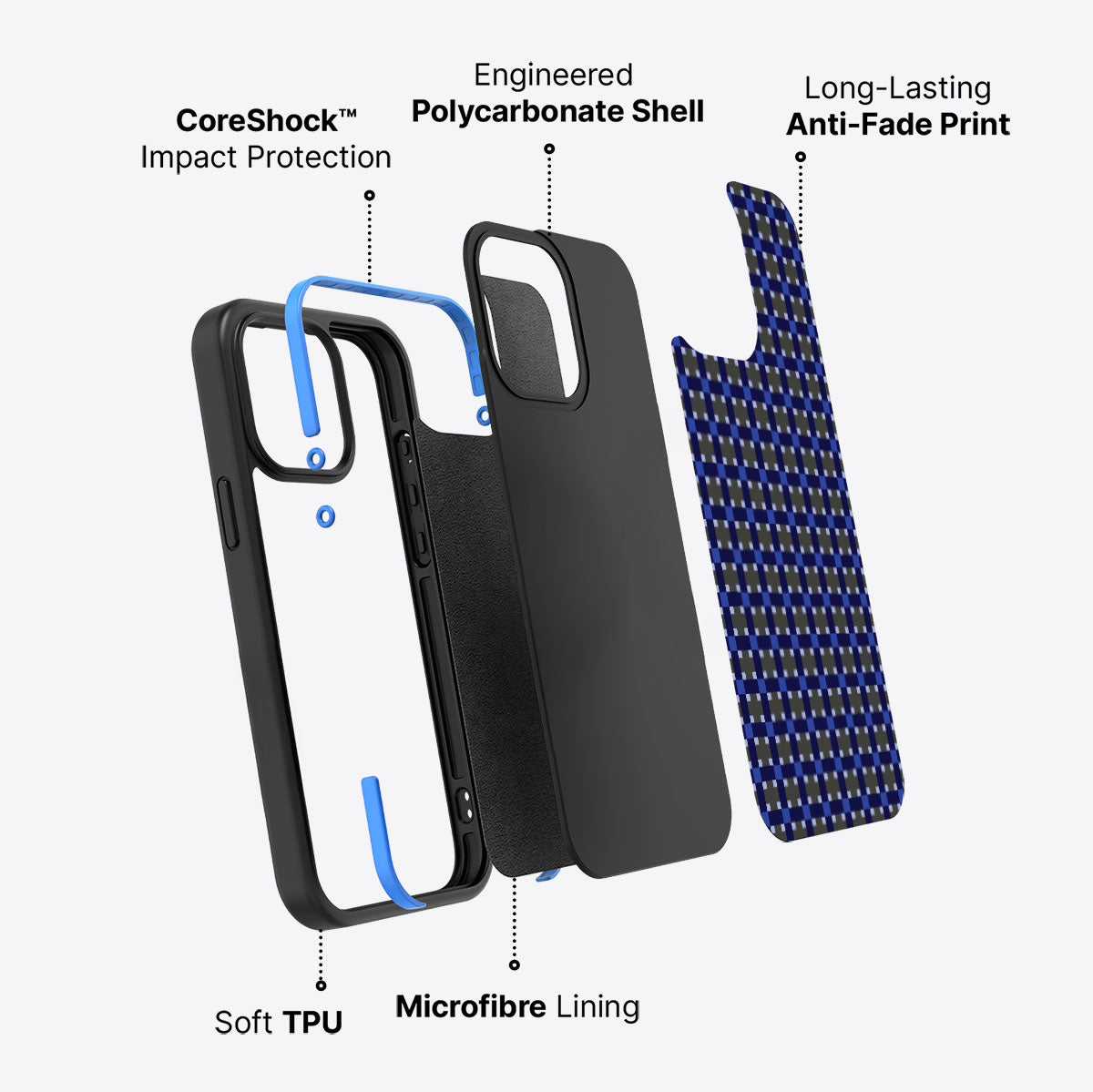 Sea of Sapphires - iPhone 15 Pro Case #case type_core (non magsafe)