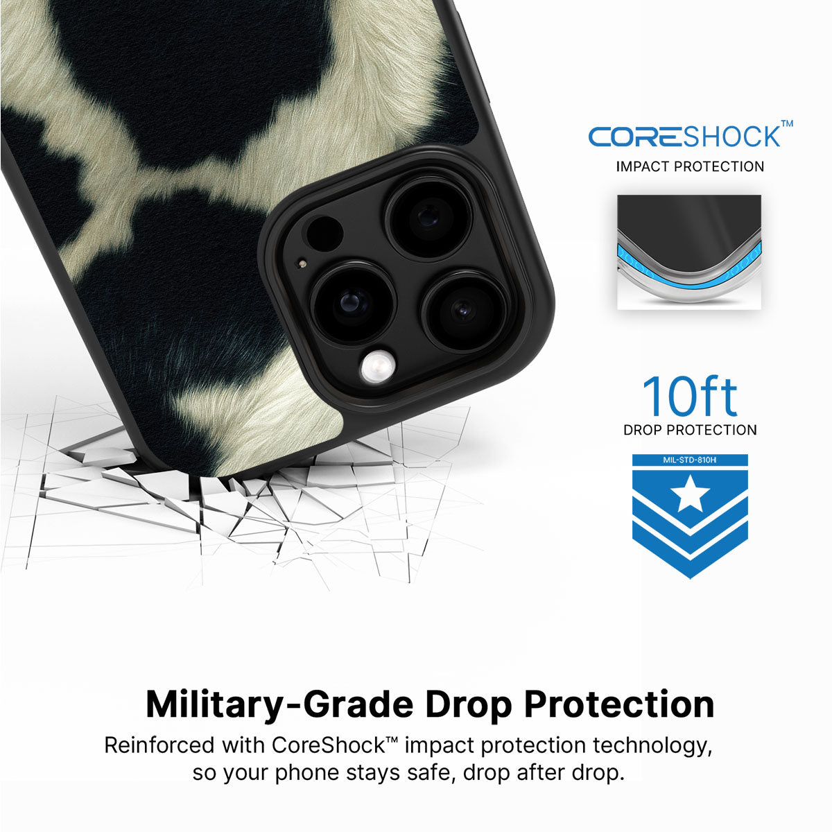 Swiss Cow - iPhone 15 Pro Case #case type_core (magsafe), #case type_core (non magsafe)