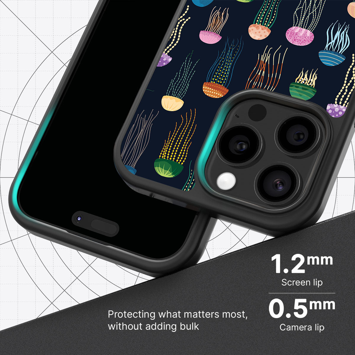 Jellyfish - iPhone 15 Pro Max Case #case type_core (magsafe), #case type_core (non magsafe)