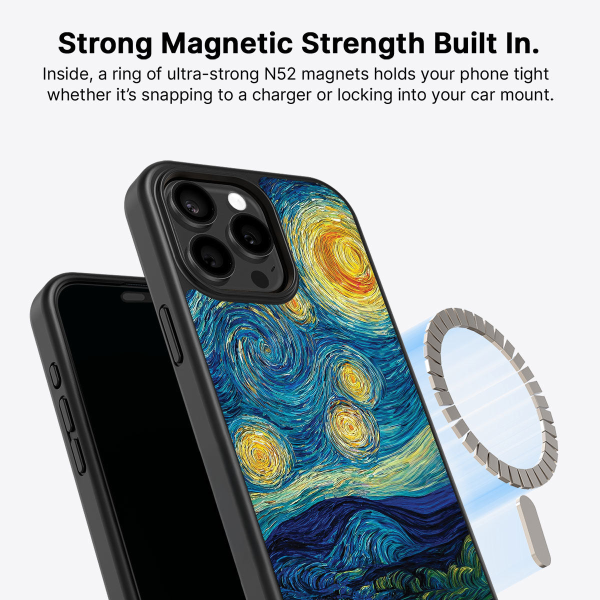 iPhone 15 Pro Max MagSafe case – Astral Waves design