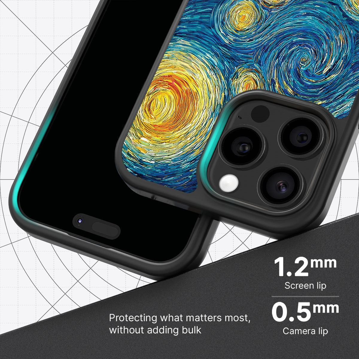 Astral Waves slim iPhone 15 Pro Max phone case