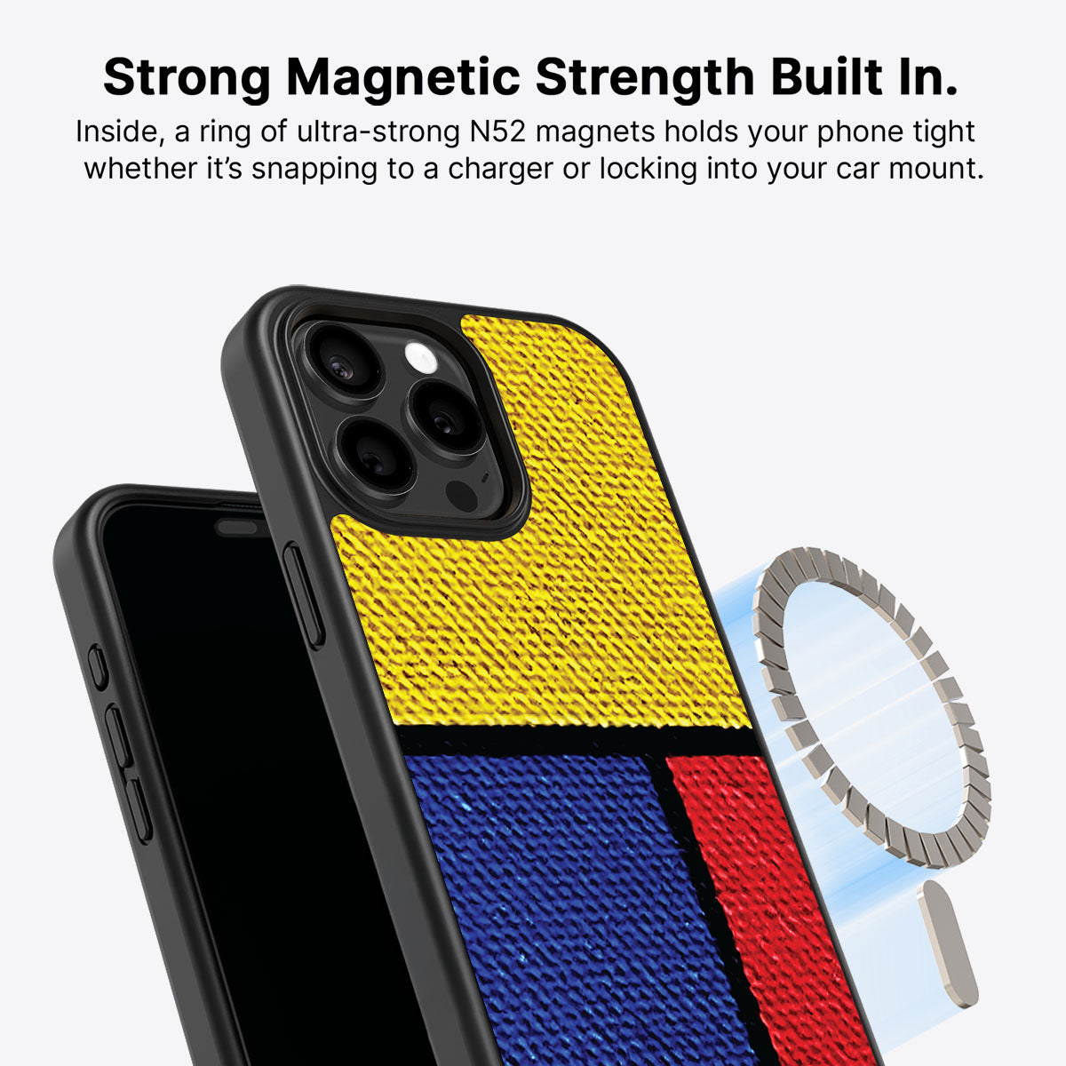 Bauhaus Blocks - iPhone 15 Pro Max Case #case type_core (magsafe)