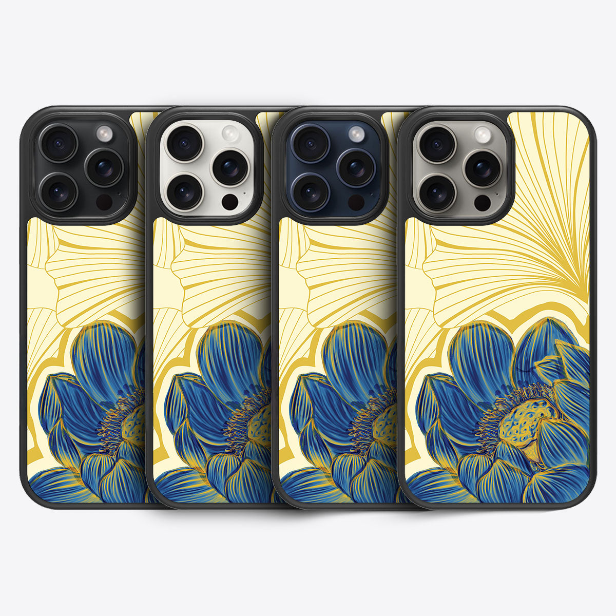 Blue Lotus - iPhone 15 Pro Max Case #case type_core (magsafe), #case type_core (non magsafe)