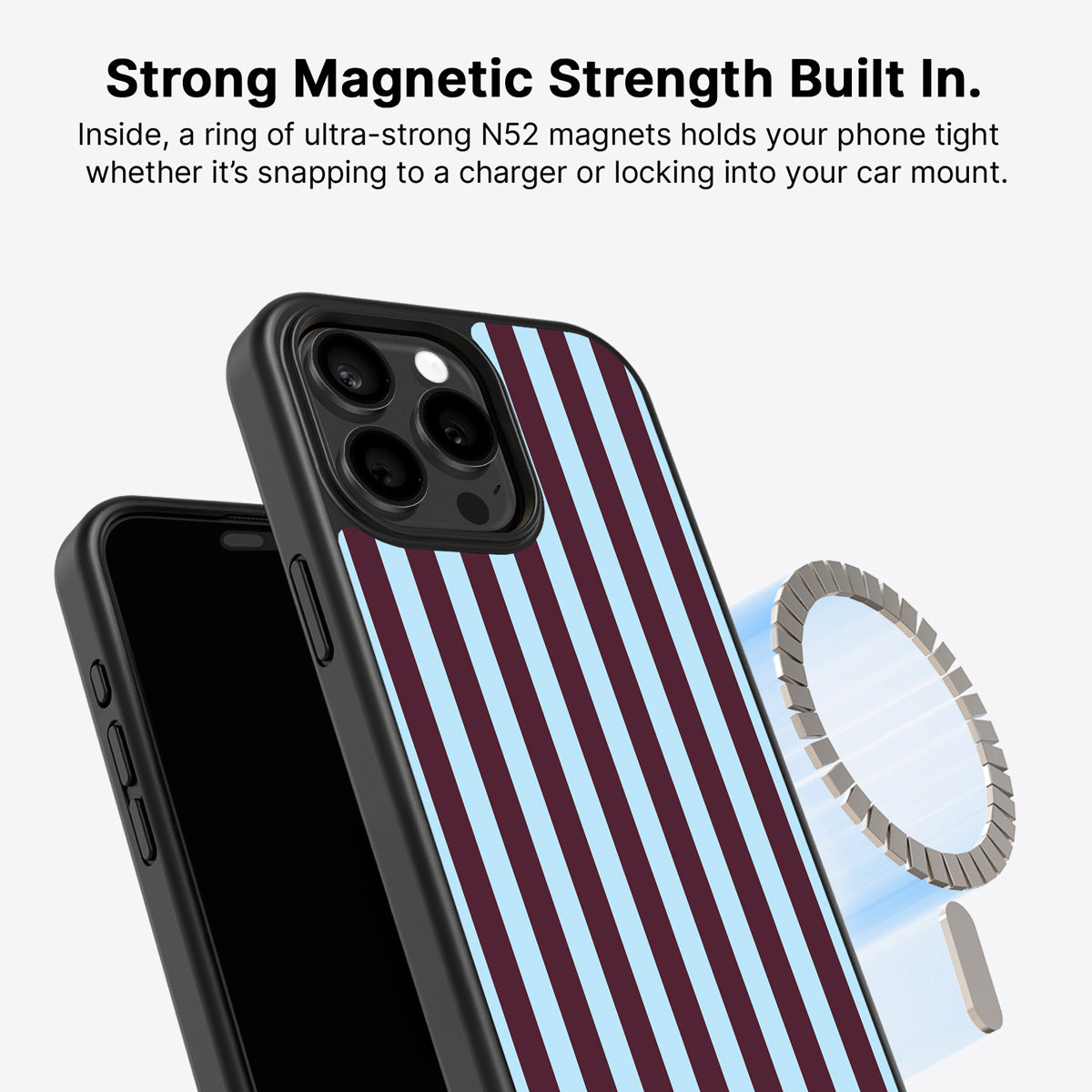 iPhone 15 Pro Max MagSafe case – Cabernet Column design