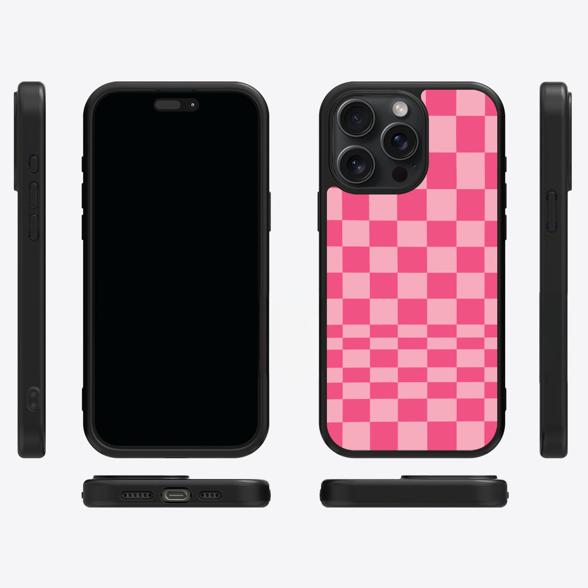 Candy Check iPhone 15 Pro Max case cover – multi-angle view