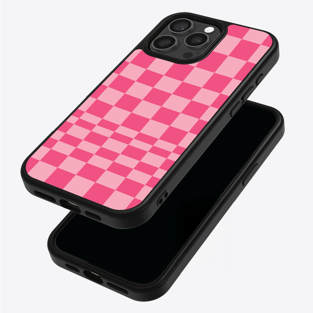 Candy Check iPhone 15 Pro Max case – back and side view
