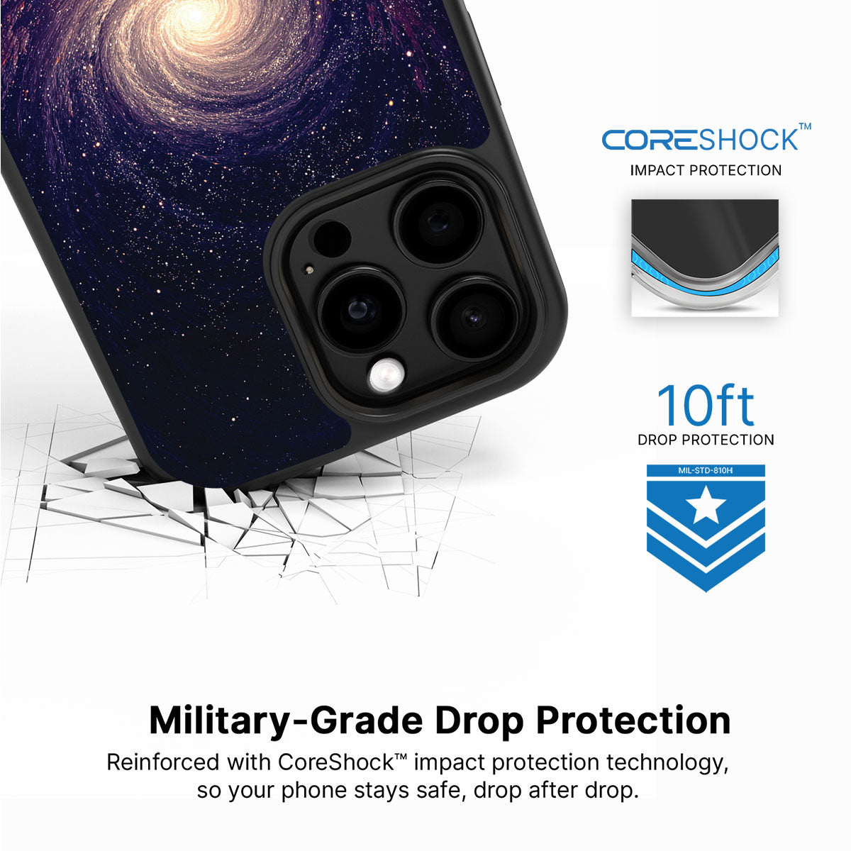 Cosmic Vortex - iPhone 15 Pro Max Case #case type_core (magsafe), #case type_core (non magsafe)