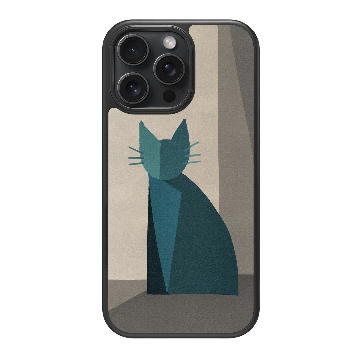 Cubist Feline - iPhone 15 Pro Max Case #case type_core (magsafe), #case type_core (non magsafe)