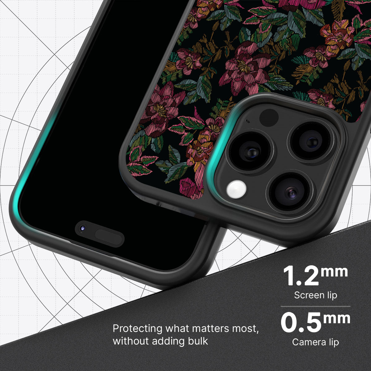 Floral Tapestry - iPhone 15 Pro Max Case #case type_core (magsafe), #case type_core (non magsafe)