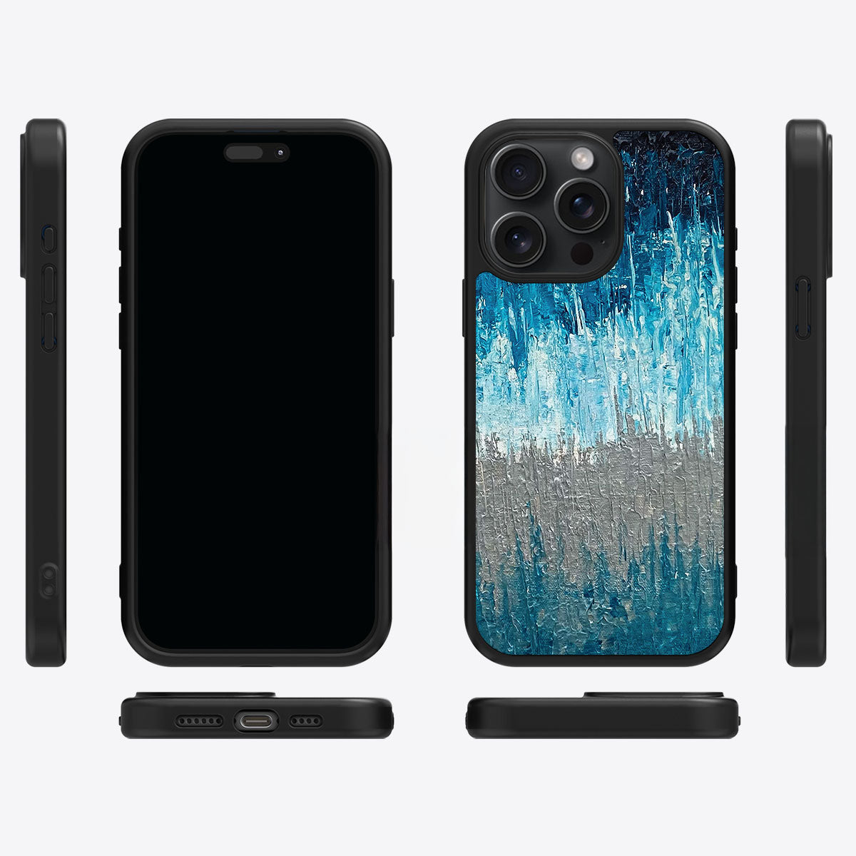 Impasto Tides - iPhone 15 Pro Max Case #case type_core (magsafe), #case type_core (non magsafe)