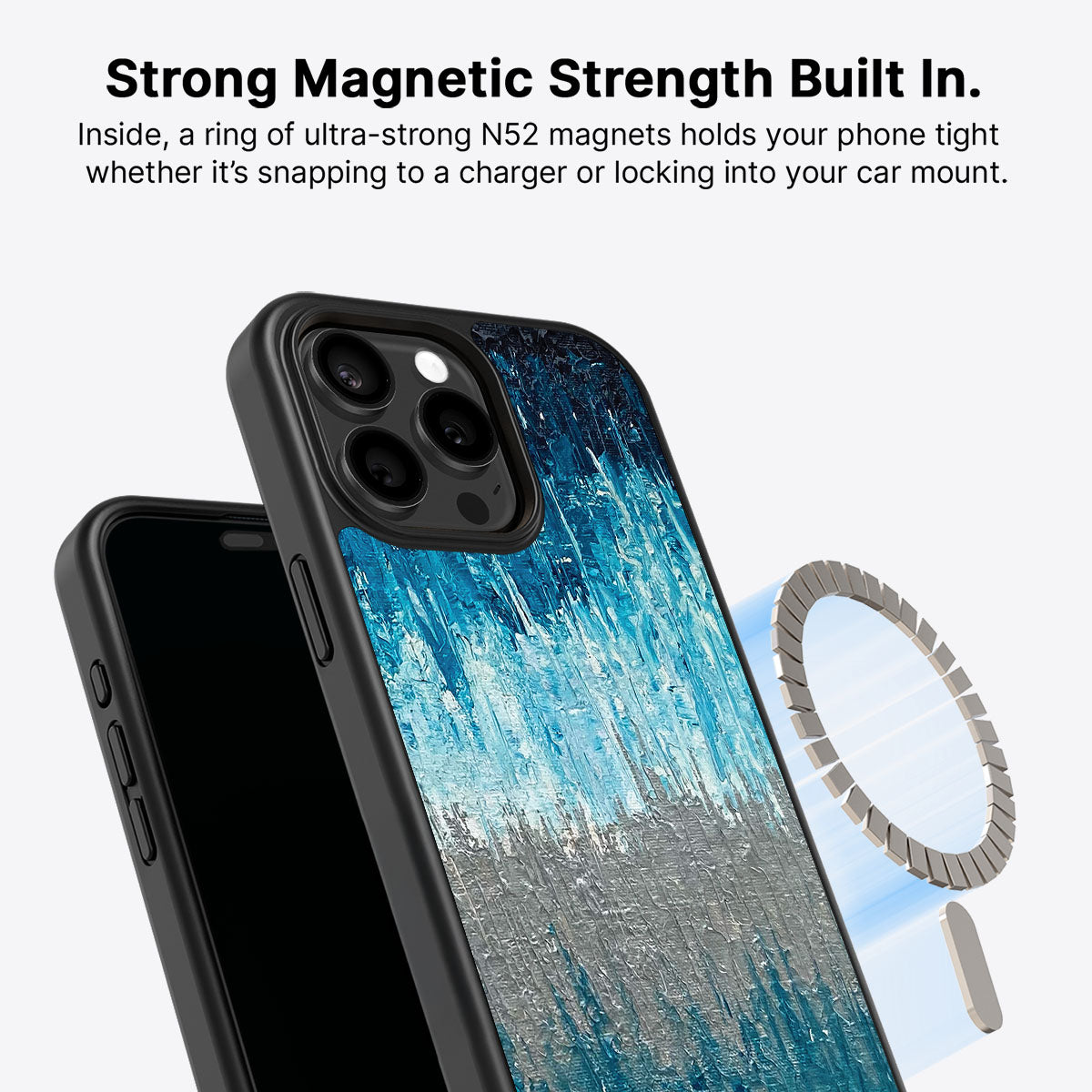 Impasto Tides - iPhone 15 Pro Max Case #case type_core (magsafe)