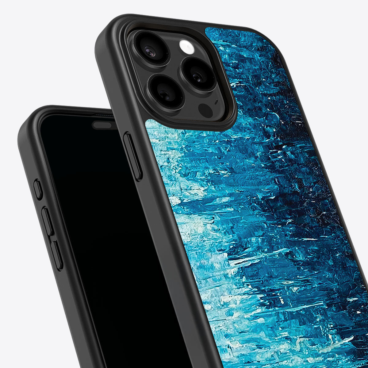 Indigo Impasto - iPhone 15 Pro Max Case #case type_core (non magsafe)