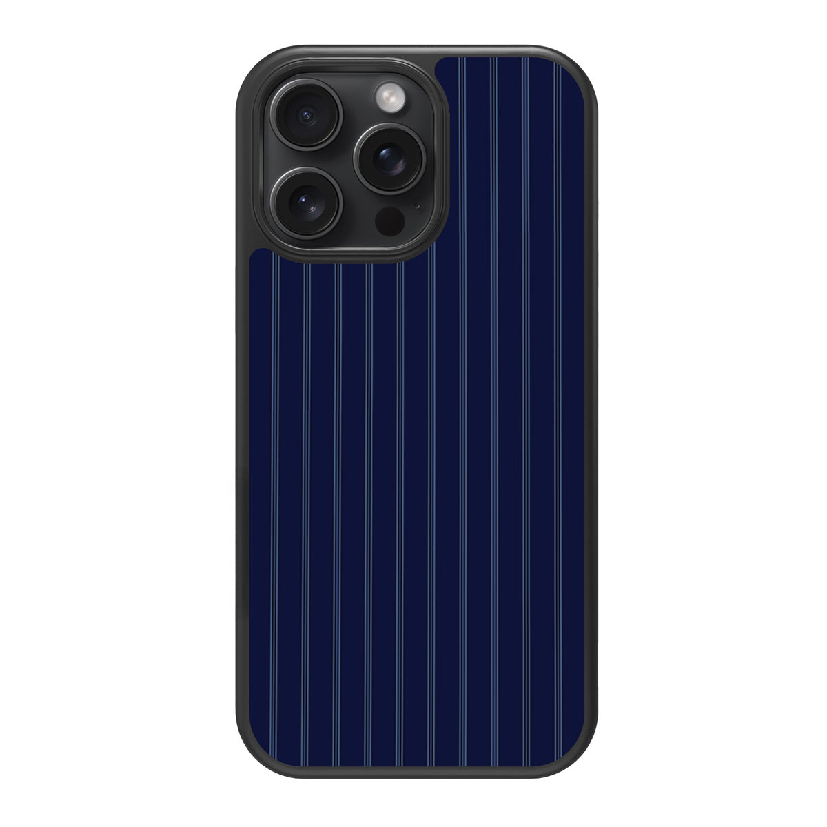 Ink Pinstripe design back view – iPhone 15 Pro Max case